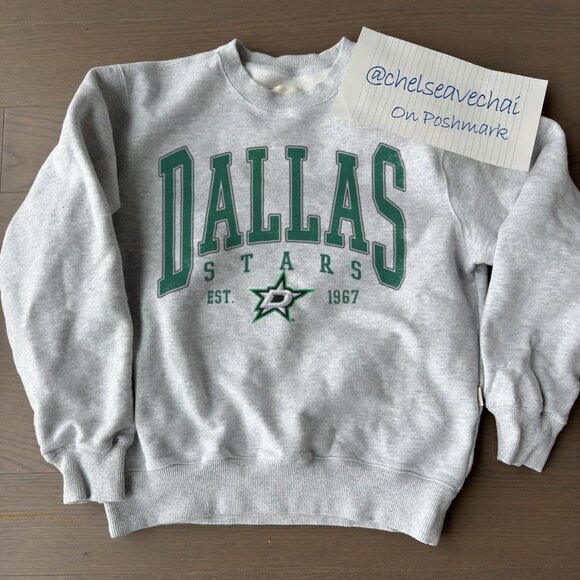 Vintage Dallas Stars Hockey Sweatshirt Retro 90s NHL Dallas Stars Shirt Tee - Picture 1 of 2